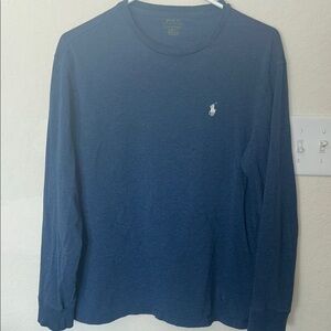 Polo by Ralph Lauren Men's Classic Navy Long Sleeve Tee